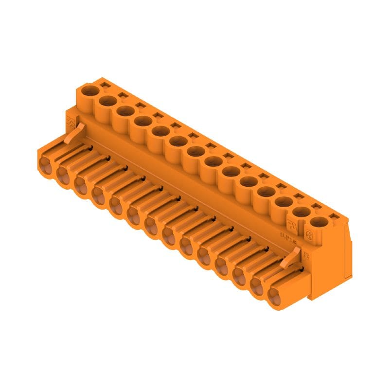 Weidmuller PCB Plug-in Connector Female Plug Orange