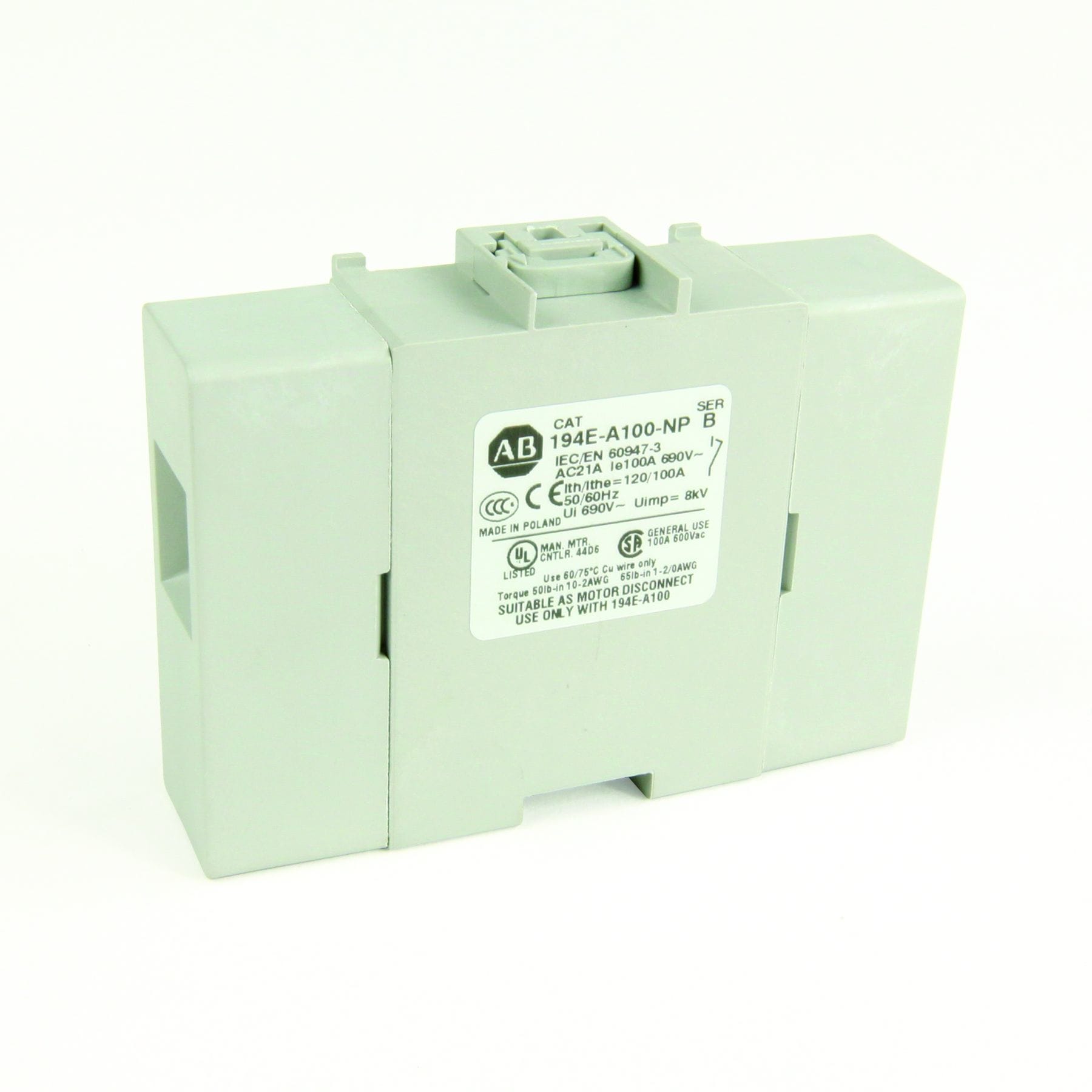 Allen-Bradley 100A FOURTH POLE (BASE M/T)