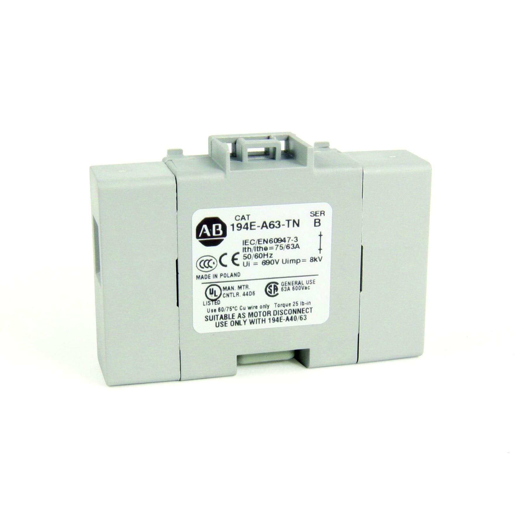 Allen-Bradley 40/63A NEUTRAL TERMINAL