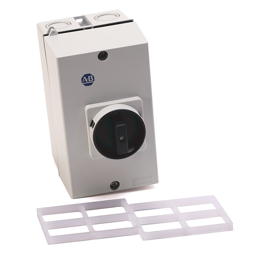 Allen-Bradley Plastic IP65 Enclosure c/w R/Y Handle