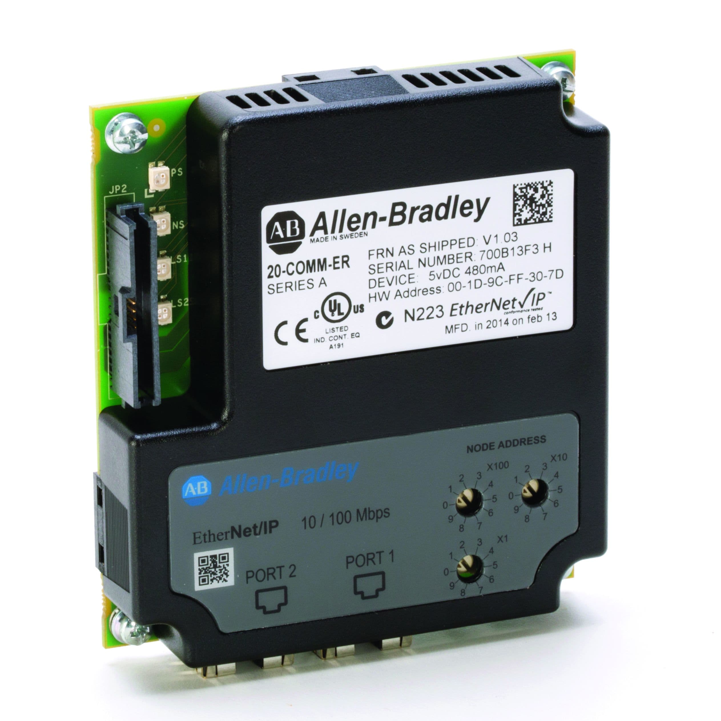Allen-Bradley POWERFLEX DUAL ETHERNET ADAPTOR