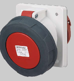 Mennekes ang.Panel Socket IP67 63A 5p 400V 6h