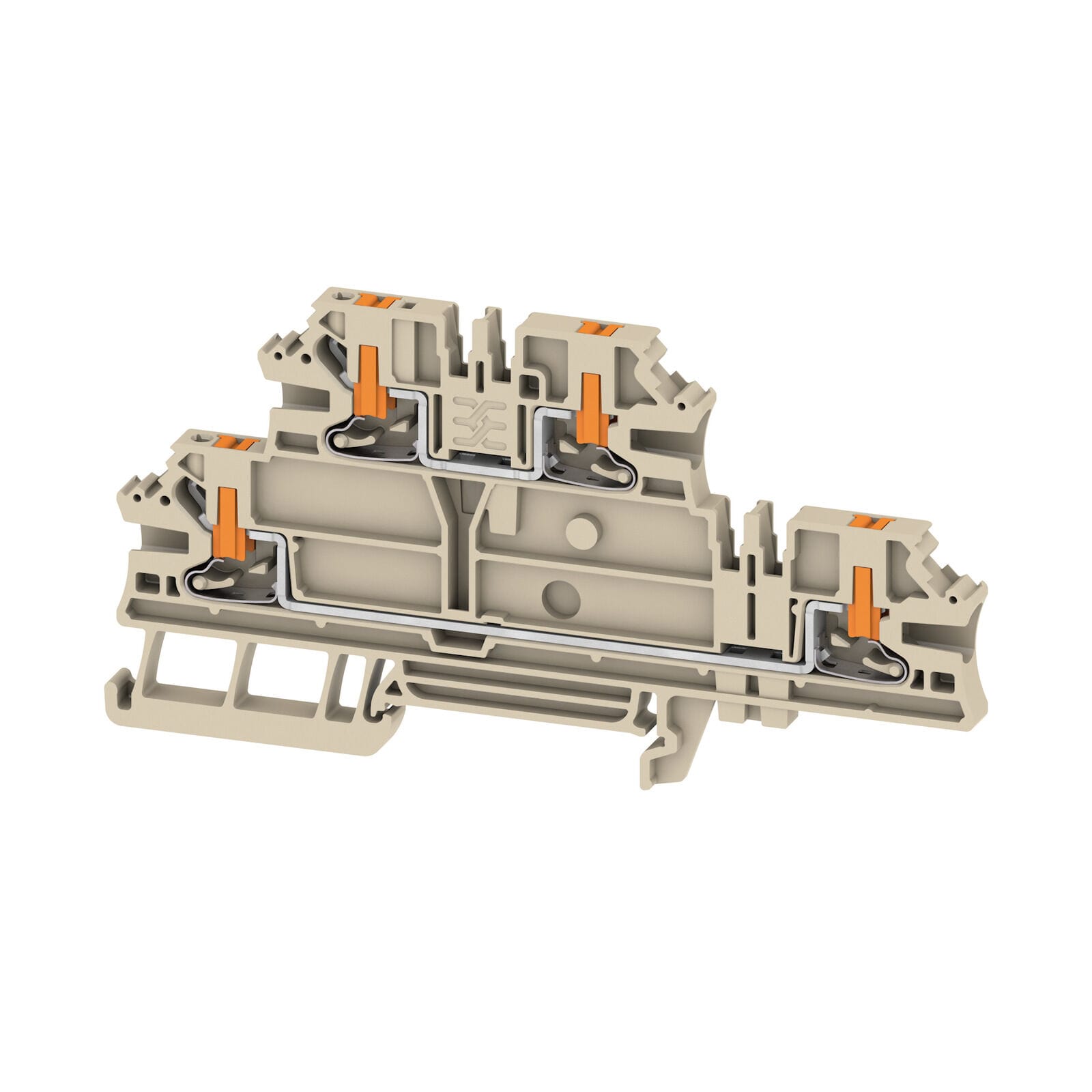 Weidmuller Multi-Tier Modular Terminal 2.5 mm² 800 V Dark Beige
