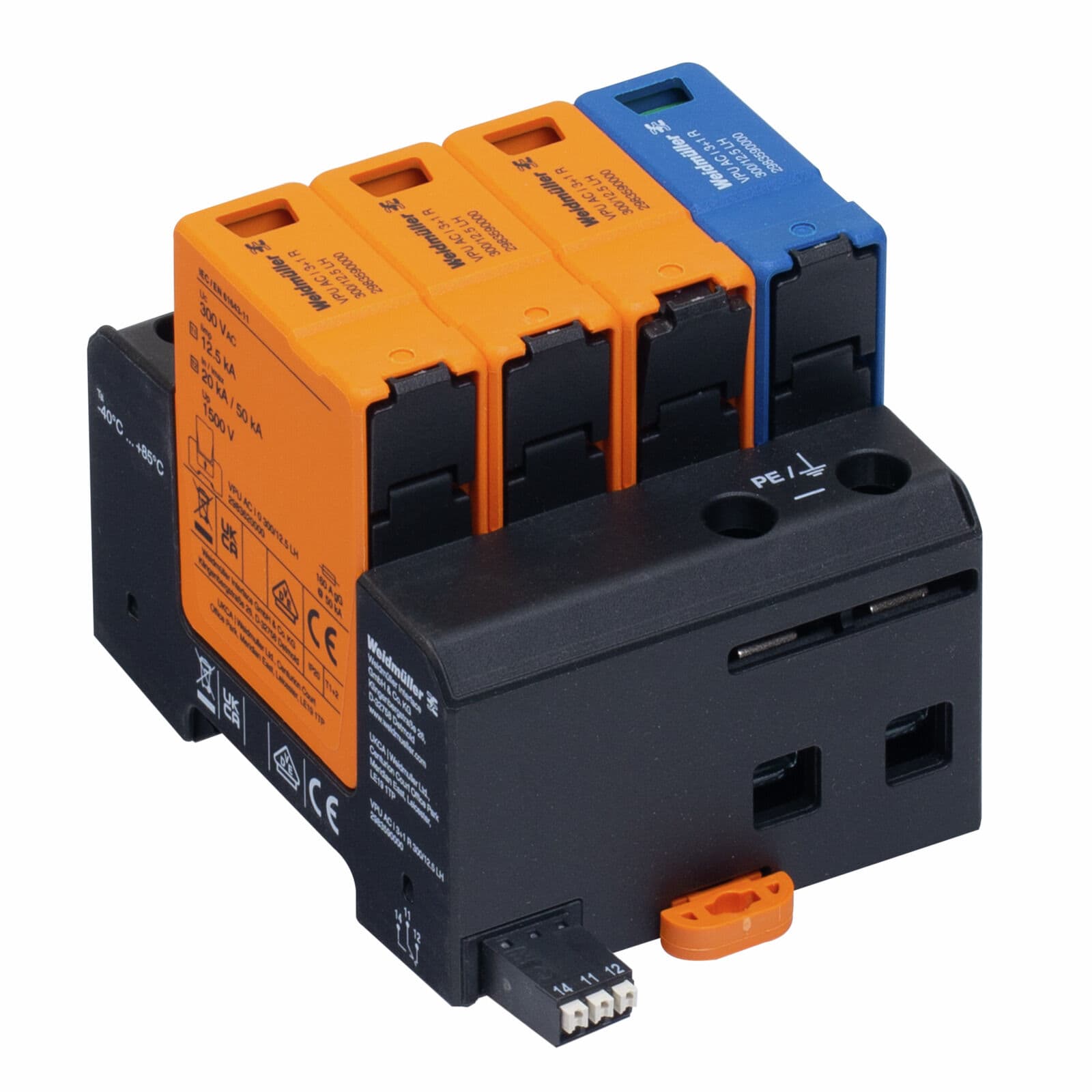Weidmuller Surge Voltage Arrester AC I 3+1 R 300/12.5 LH