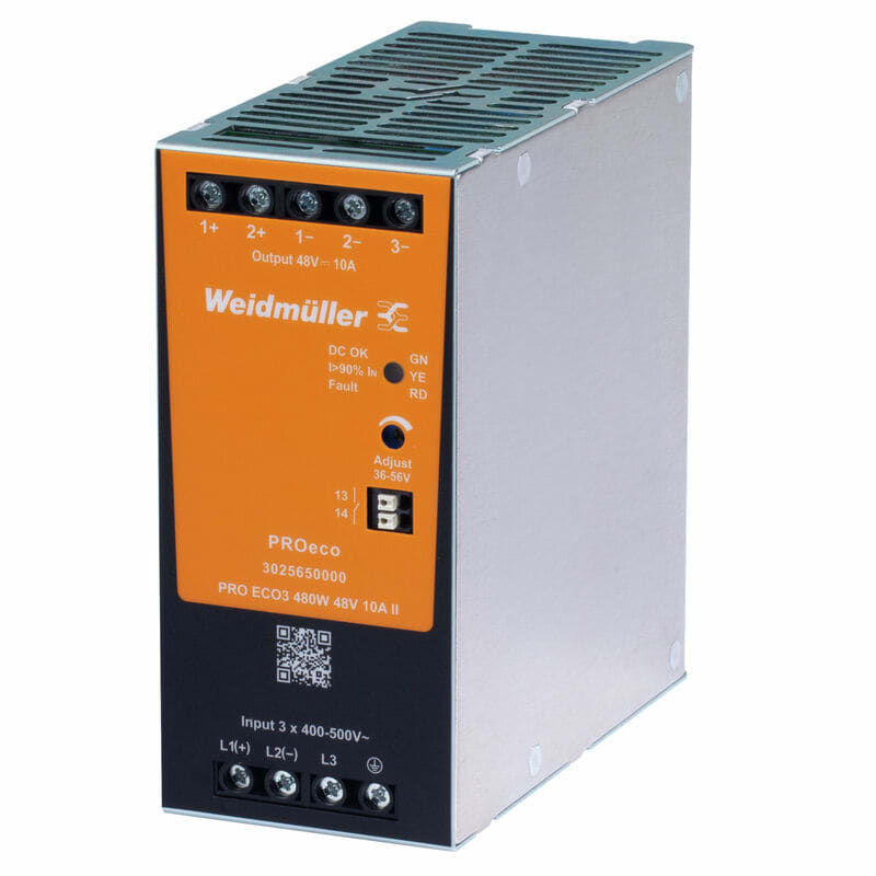 Weidmuller Pro Eco Power Supply 480 W 24 V 20 A