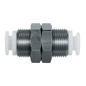 SMC KG Series Stainless Steel One-touch Bulkhead Connector for Tube OD ø6 mm