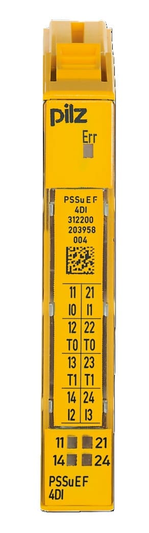 Pilz PSSu Failsafe Input Module with 4 Inputs and 2 Test Outputs, 0.25 A