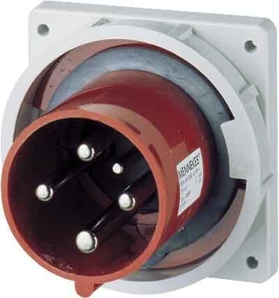 Mennekes 63A 5P 400V PANEL MOUNTED INLET IP67