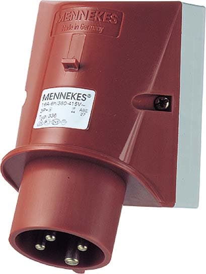 Mennekes Wall Inlet IP44 32A 4p 400V 6h