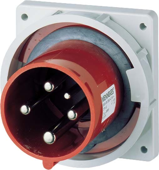 Mennekes str.Panel Inlet IP67 63A 4p 400V 6h
