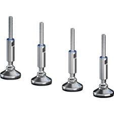 Rittal HD LEVELING FEET M12, 122-175MM, 4 pk