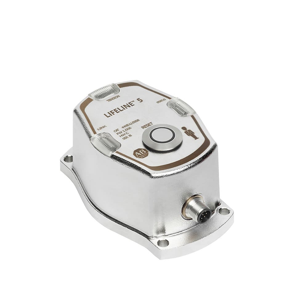 Guardmaster Lifeline 5 Safety Cable Pull Switch OSSD Contacts M12 8-Pin