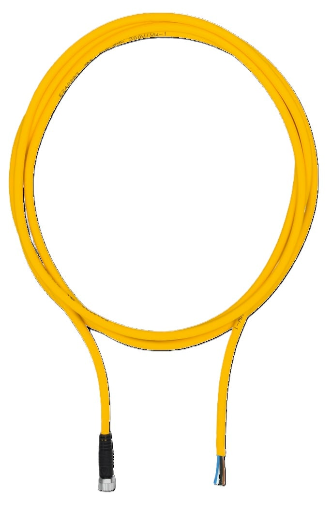 Pilz PSEN 5 m Sensor Cable with Straight M8 4-Pin Connector Open Line End