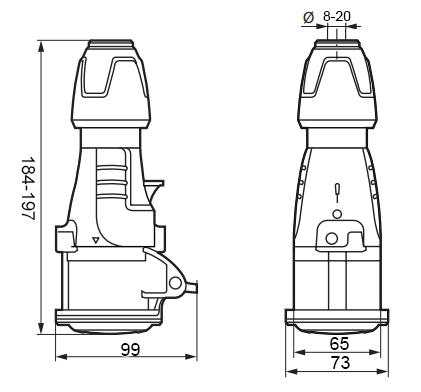 Legrand - S Plug 230v 32a 2p+e IP44
