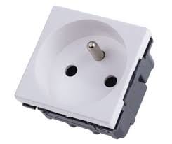 Legrand - 2P+T 10/16A With Sutters-Wh