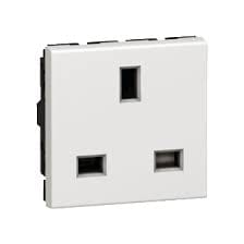 Legrand - 2P+T 13A Shuttered-Wh
