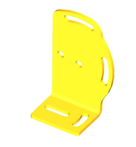 Allen-Bradley Mounting Bracket,L-Shaped for 55mm,S/S