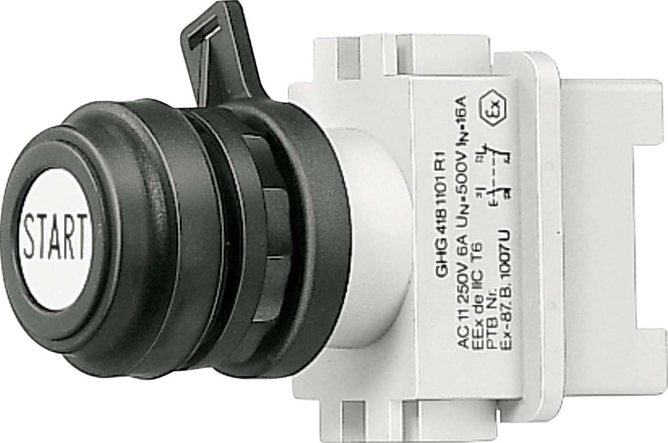 Crouse-Hinds Panel Mount Pushbutton zone 1 1NO,1NC