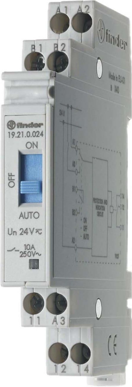 Finder 19 series - Override & Status Indicating