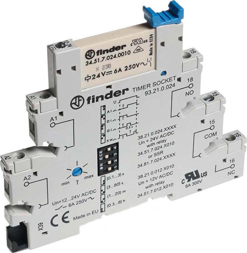 Finder TIMED MODULAR INTERFACE + EMR 24VAC