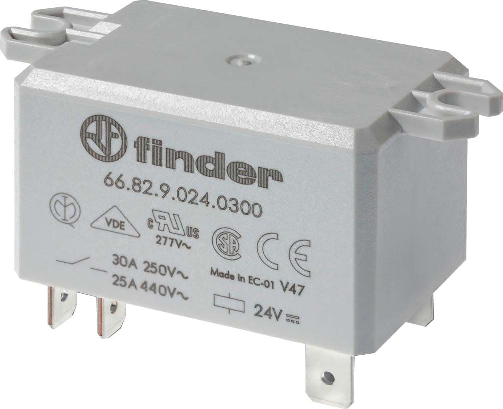 Finder 66 series - PCB/Flange mount Power Relay