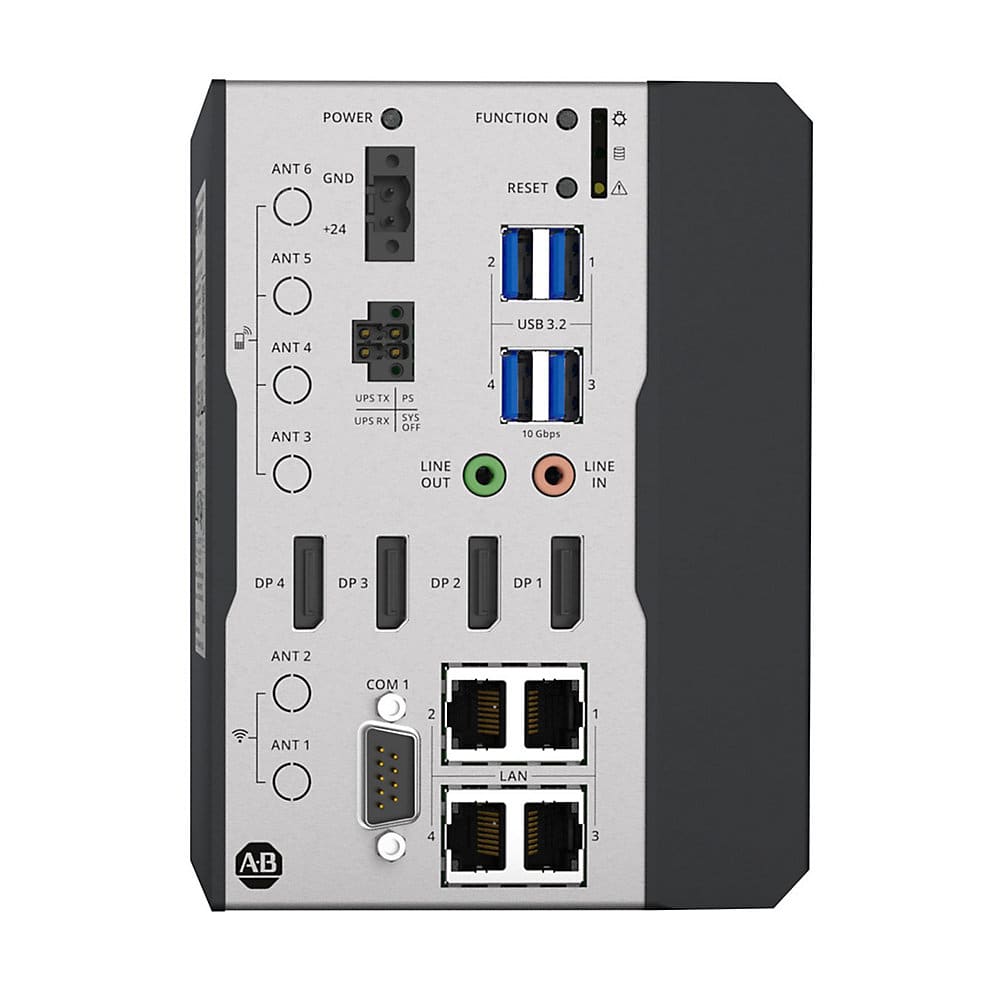 Allen-Bradley 6300T JB1 DIN Rail Mount 24 V DC 4 Display Ports