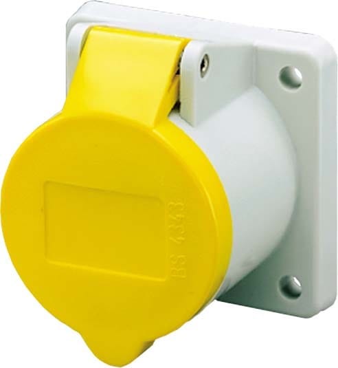 Mennekes str.Panel Socket IP44 16A 3p 110V 4h