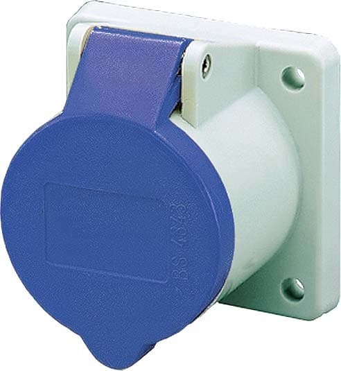 Mennekes 16A 3P 230V PANEL MOUNTED RECEPTACLE