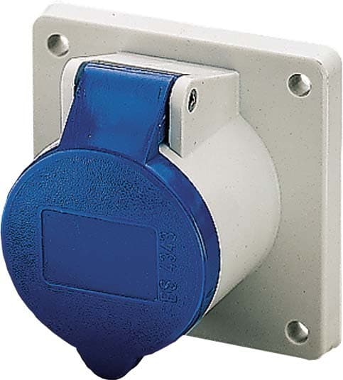 Mennekes MENNEKES 16A 3P 230V STRAIGHT RECEPTACLE