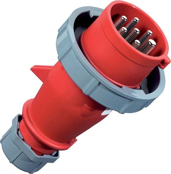 Mennekes MENNEKES 7P 400V 16A RED IP67