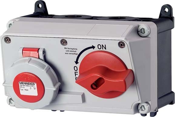 Mennekes AMAXX DUO Socket IP67 16A 5p 400V 6h