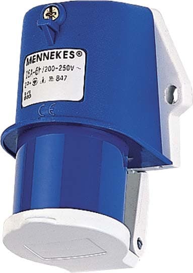 Mennekes 16A 3P 230V WALL MOUNTED INLET IP44