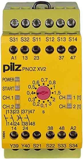 Pilz PNOZ XV2 3/24VDC 2n/o 2n/o t