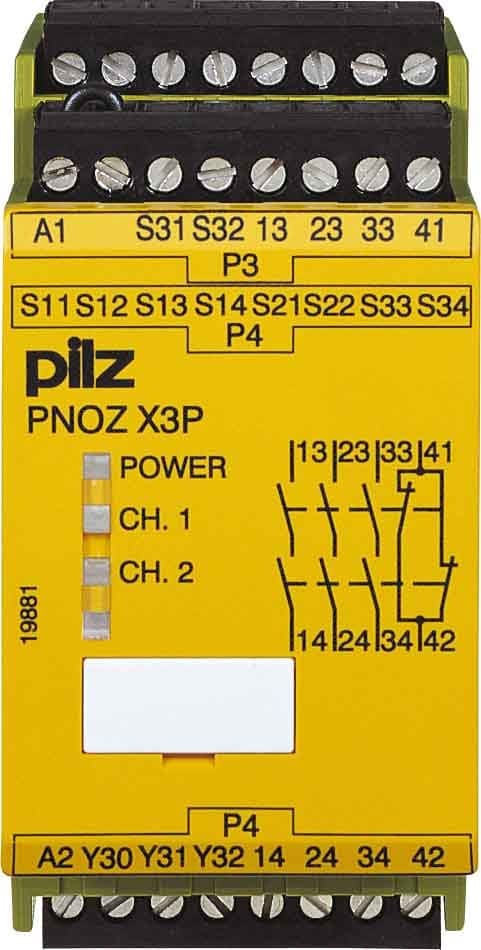 Pilz PNOZ X3P 24VDC 24VAC 3n/o 1n/c 1so