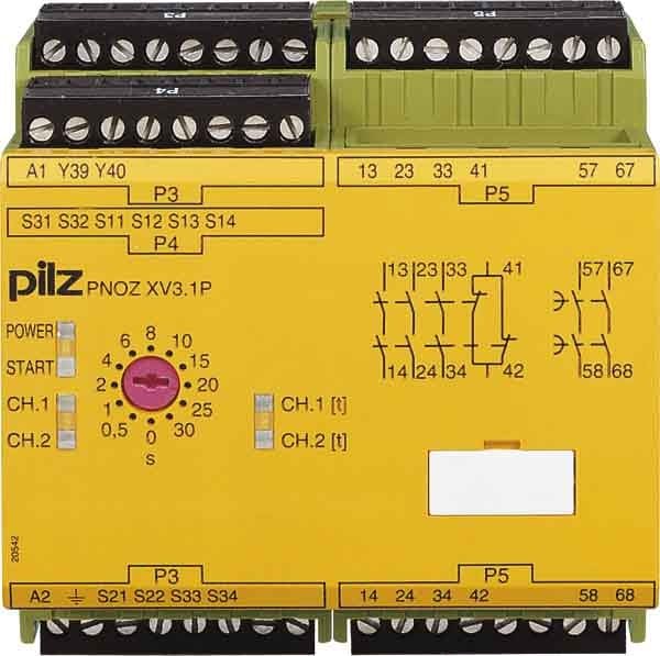 Pilz PNOZ XV3.1P 30/24-240VACDC 3no 1nc 2no t
