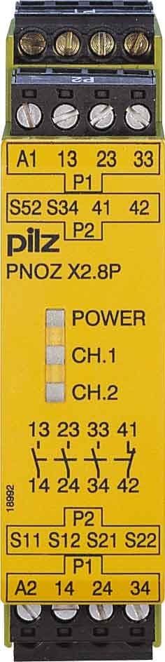 Pilz PNOZ X2.8P C 24VACDC 3n/o 1n/c