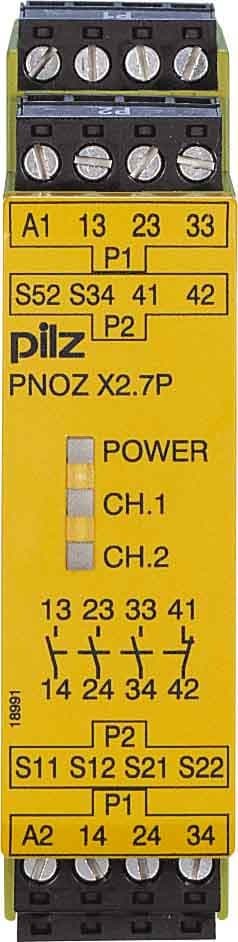 Pilz Pilz PNOZ X2.7P 24-240VAC/DC 3NO 1NC