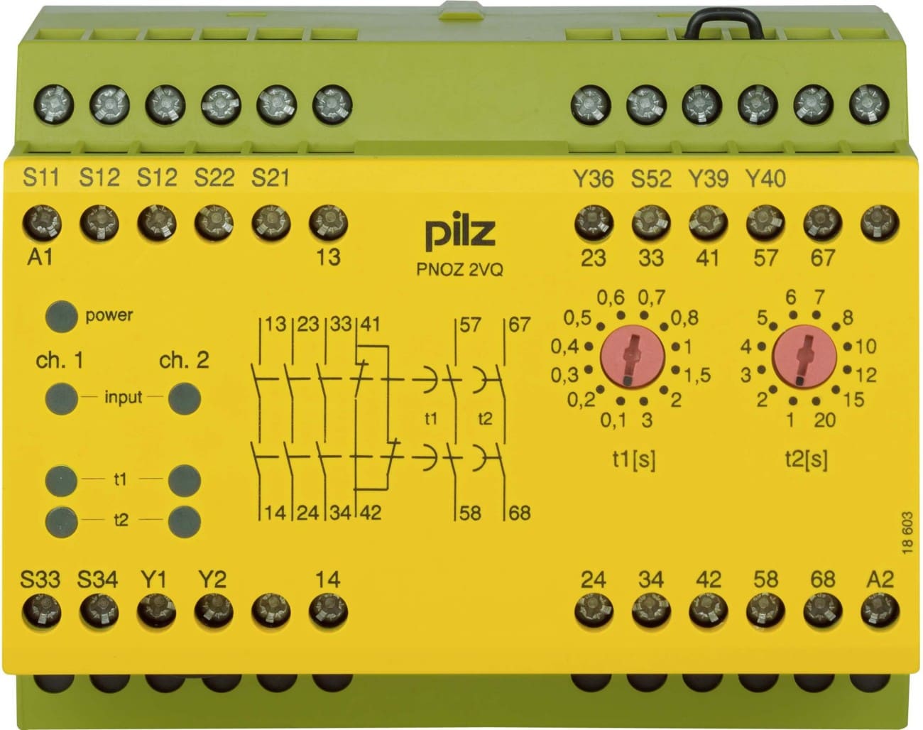 Pilz PNOZ 2VQ 24VDC 3n/o 1n/c 2n/o t