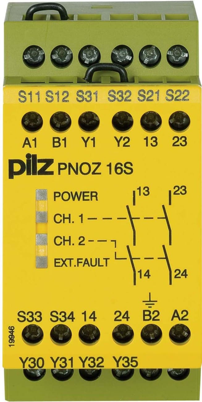 Pilz PNOZ 16S 24VAC 24VDC 2n/o 2so