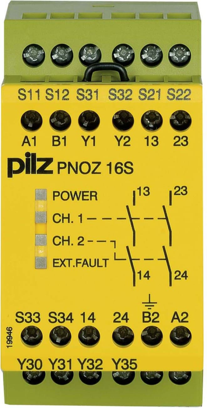 Pilz PNOZ 16S 230VAC 24VDC 2n/o 2so