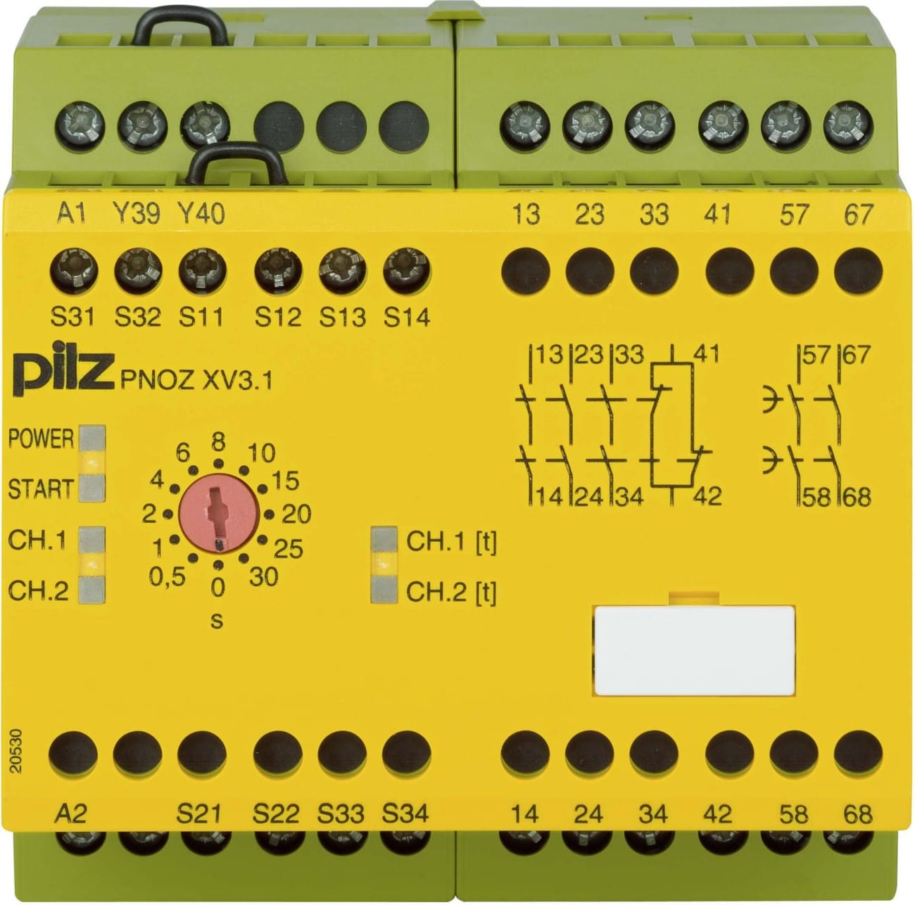 Pilz PNOZ XV3.1 30/24VDC 3n/o 1n/c 2n/o t