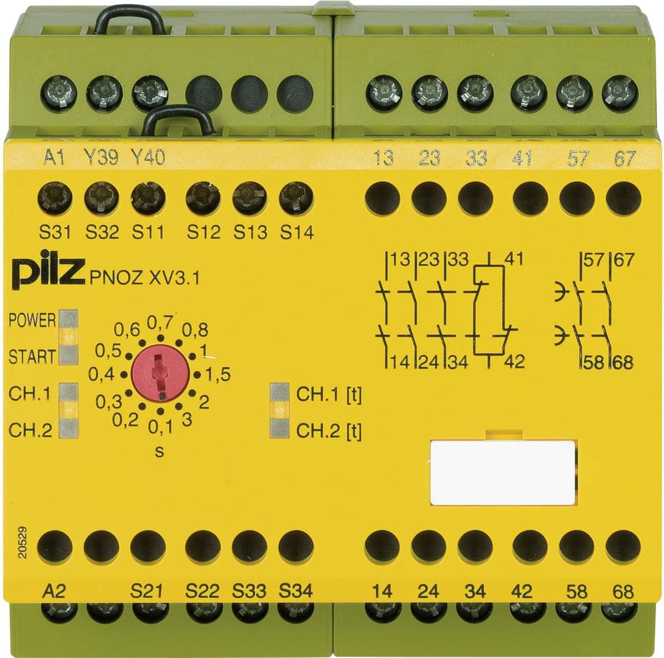 Pilz PNOZ XV3.1 3/24VDC 3n/o 1n/c 2n/o t