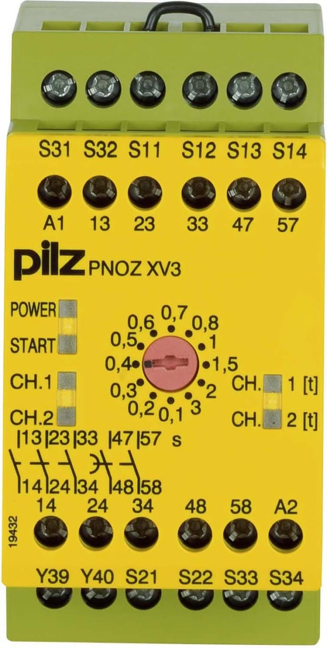Pilz PNOZ XV3 3/24VDC 3n/o 2n/o t