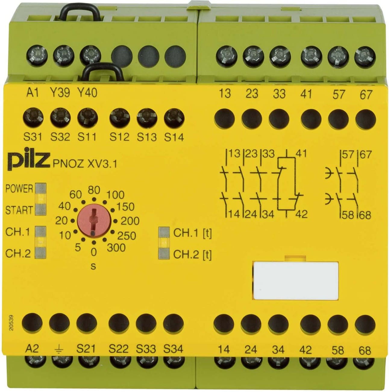Pilz PNOZ XV3.1 300/24-240VACDC 3no 1nc 2no t