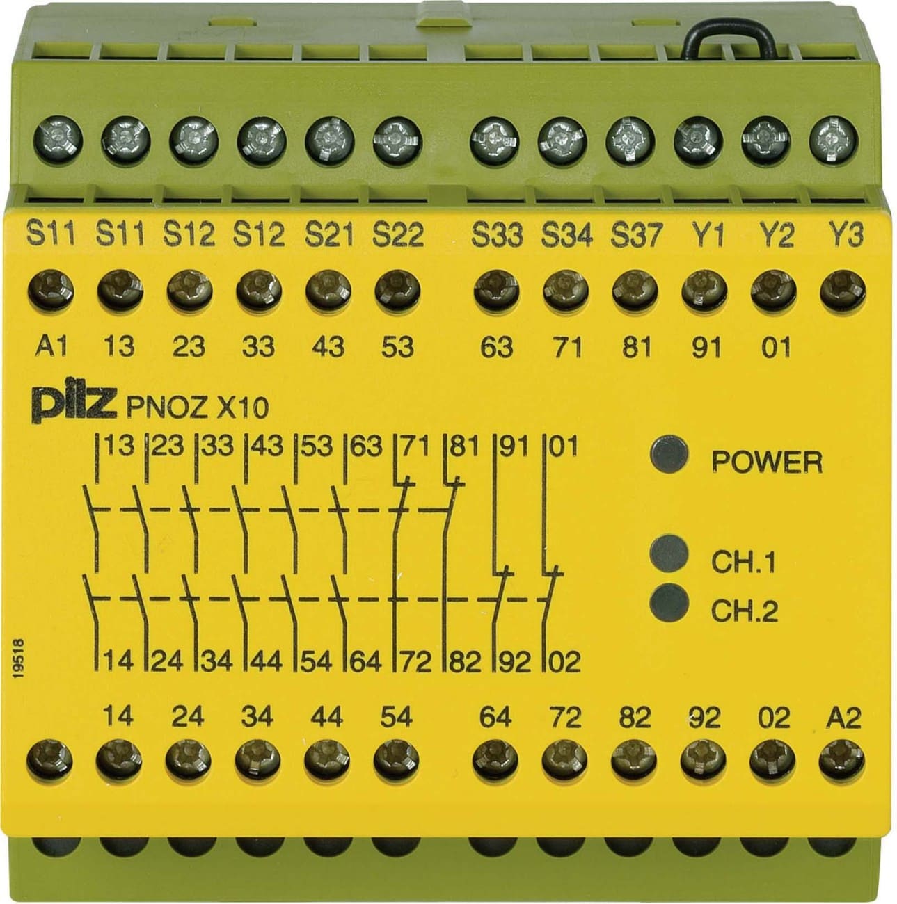 Pilz PNOZ X10 24VDC 6n/o 4n/c 3LED