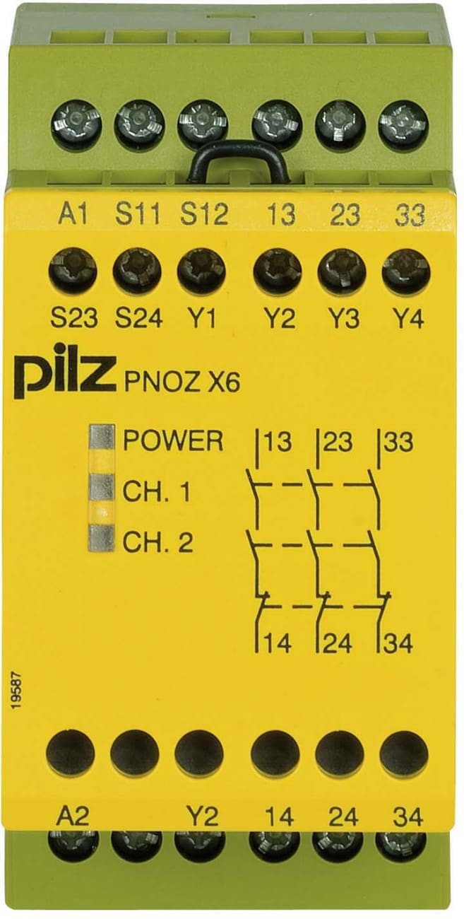 Pilz PNOZ X6 24VAC 24VDC 3n/o