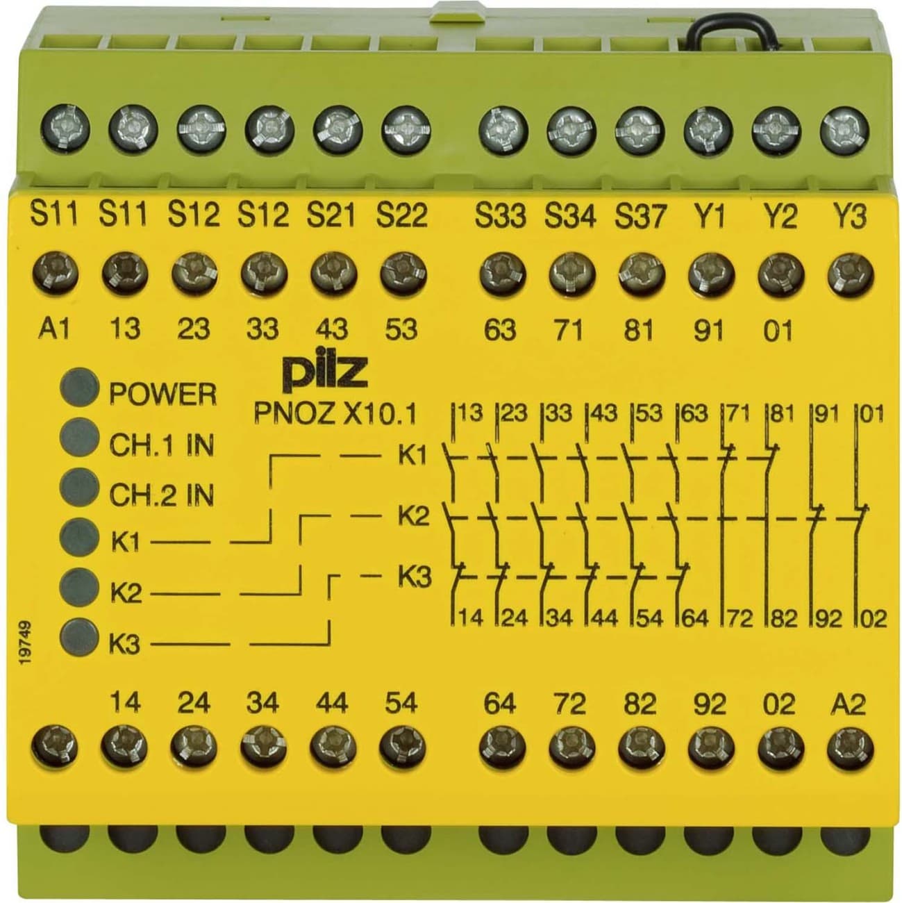Pilz PNOZ X10.1 24VDC 6n/o 4n/c 6led
