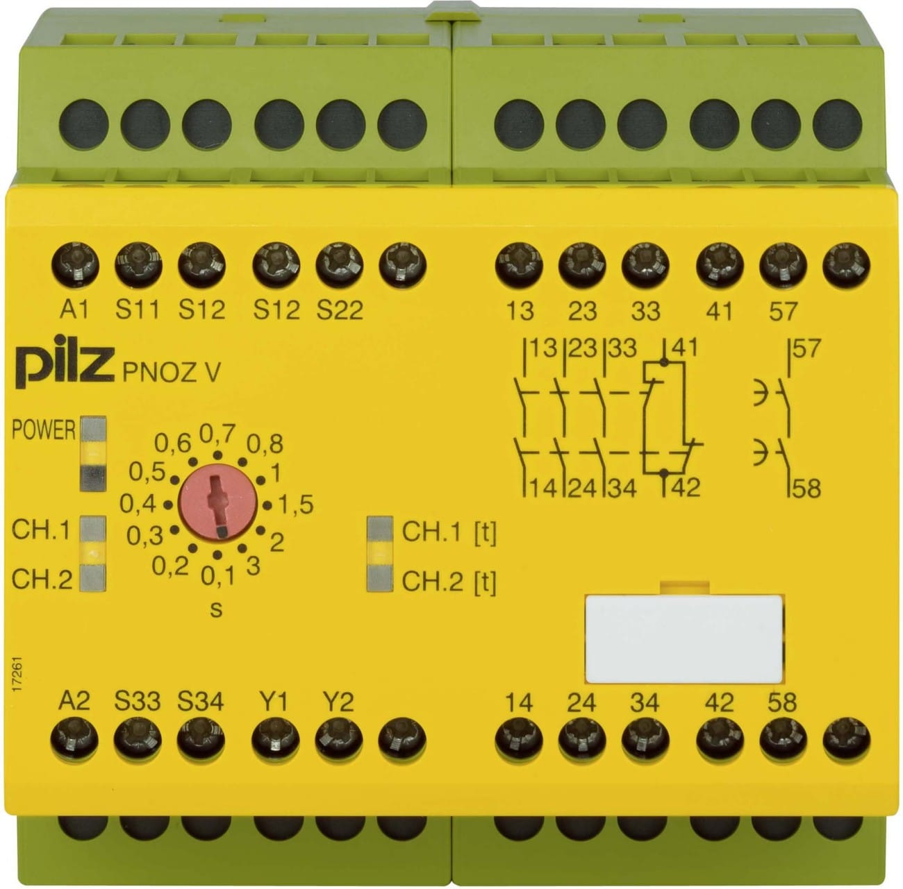Pilz PNOZ V 3s 24VDC 3n/o 1n/c 1n/o t
