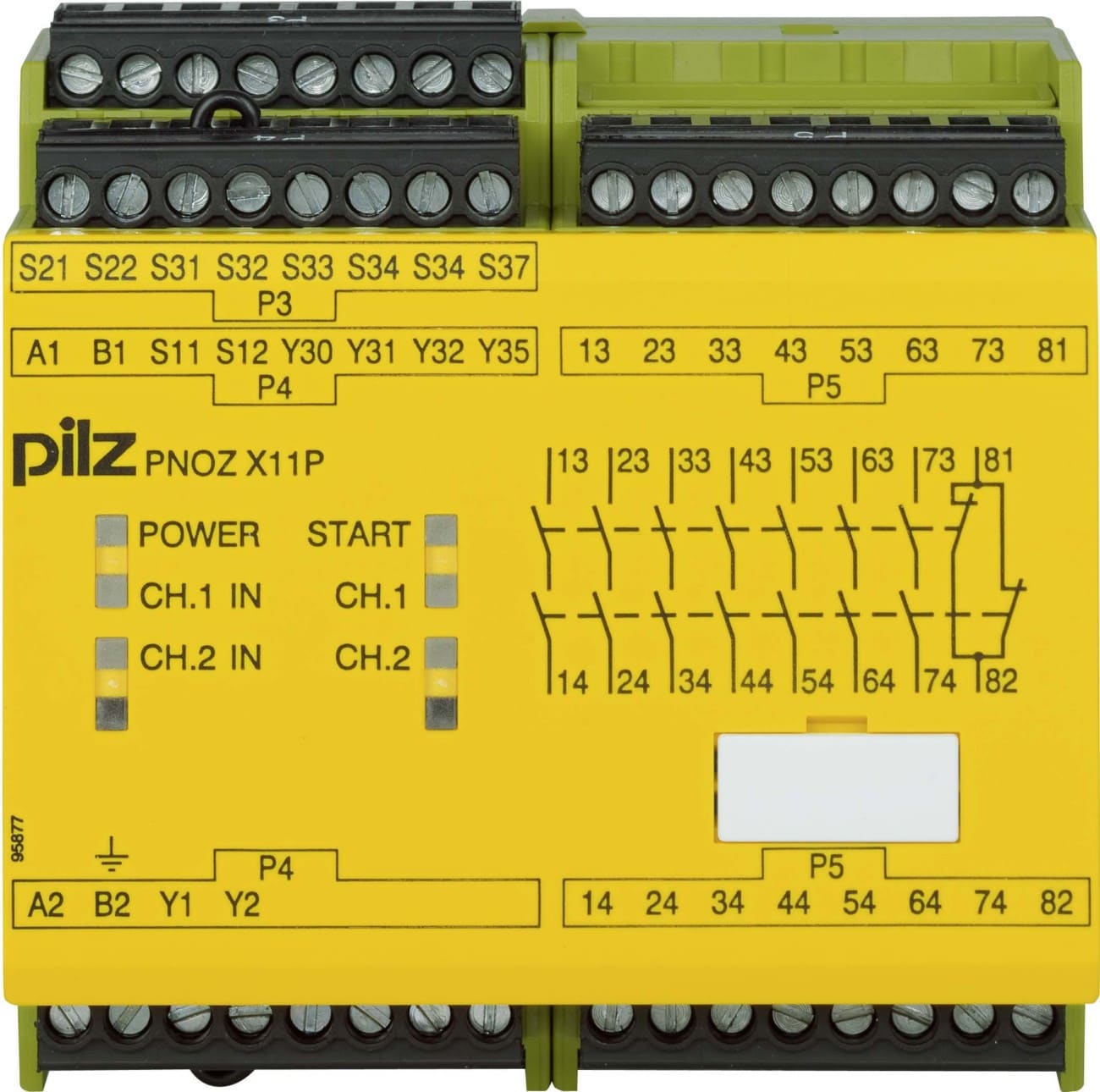 Pilz PNOZ X11P 24VAC 24VDC 7n/o 1n/c 2so