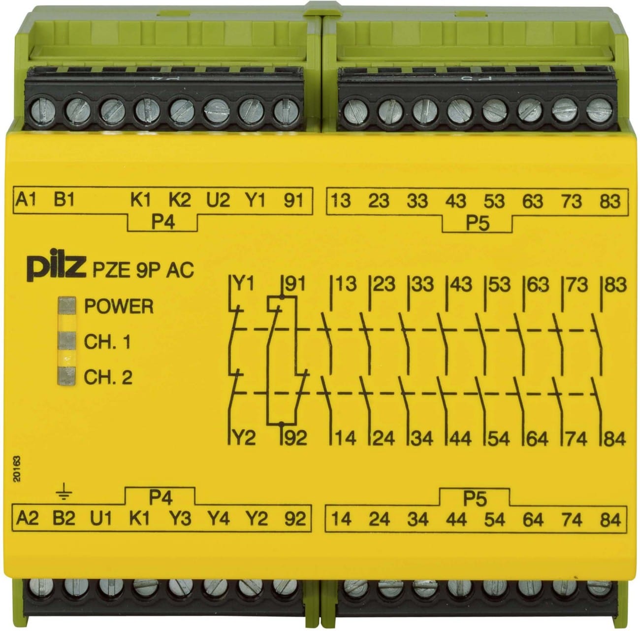 Pilz PZE 9P 24VACDC 100-240VACDC 8n/o 1n/c